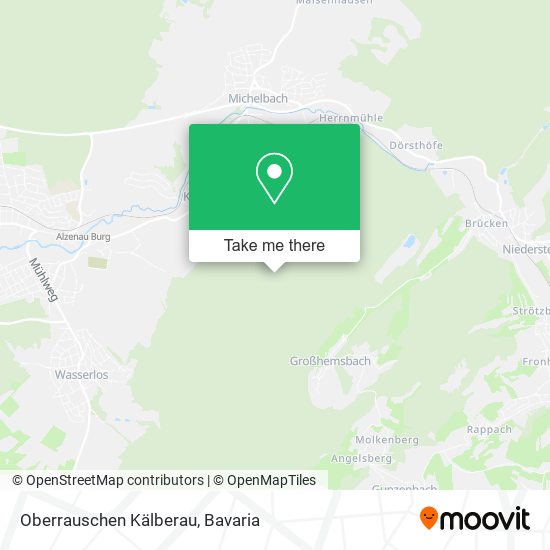 Oberrauschen Kälberau map