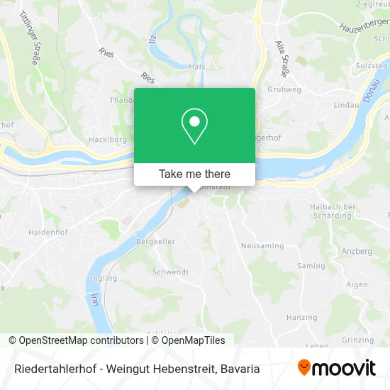 Riedertahlerhof - Weingut Hebenstreit map