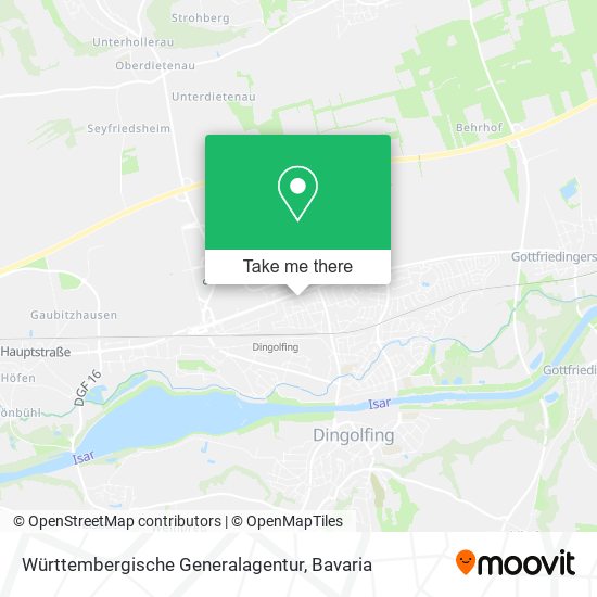 Württembergische Generalagentur map