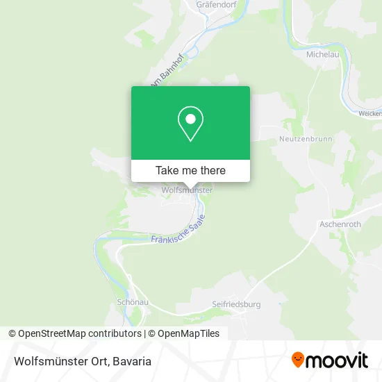 Карта Wolfsmünster Ort