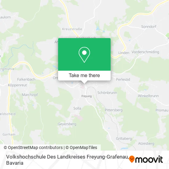 Карта Volkshochschule Des Landkreises Freyung-Grafenau