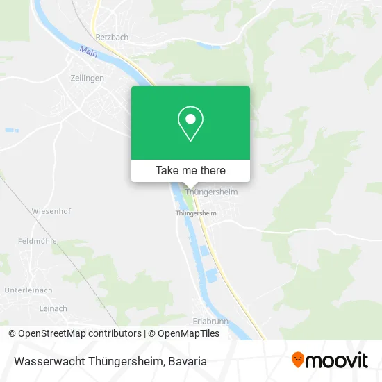 Wasserwacht Thüngersheim map