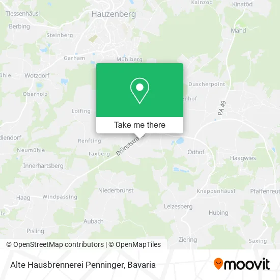 Карта Alte Hausbrennerei Penninger