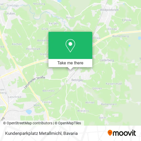 Карта Kundenparkplatz Metallmichl