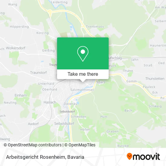 Карта Arbeitsgericht Rosenheim