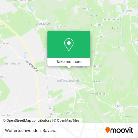 Карта Wolfertschwenden