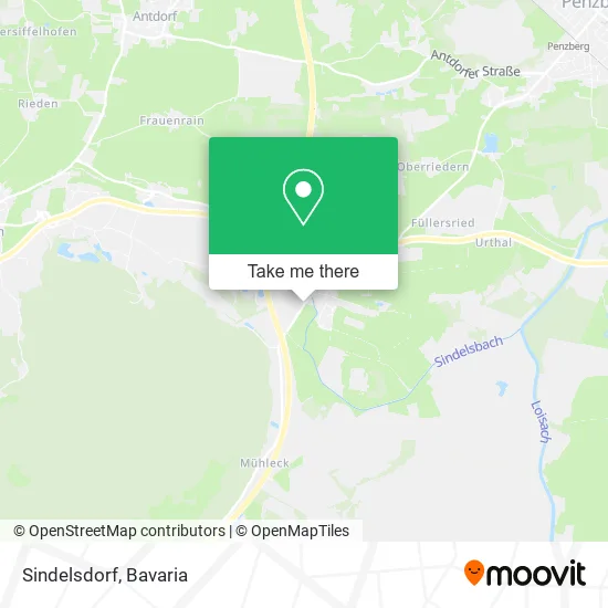 Карта Sindelsdorf