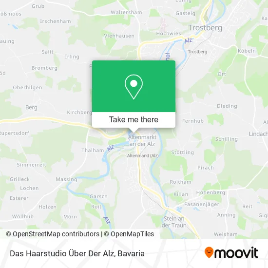Карта Das Haarstudio Über Der Alz