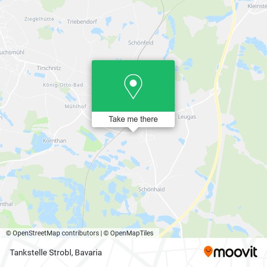 Карта Tankstelle Strobl