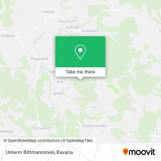 Unterm Bittmannstein map