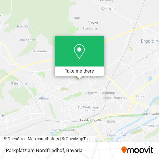 Parkplatz am Nordfriedhof map