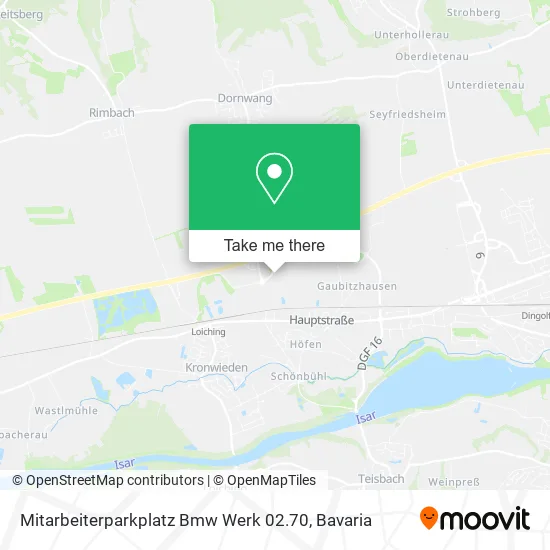 Карта Mitarbeiterparkplatz Bmw Werk 02.70