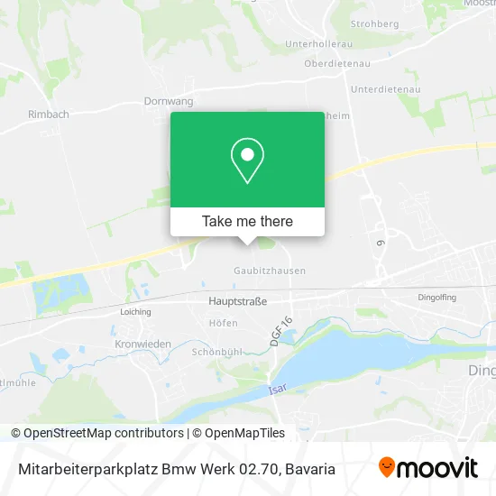 Карта Mitarbeiterparkplatz Bmw Werk 02.70