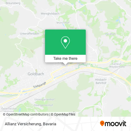 Карта Allianz Versicherung