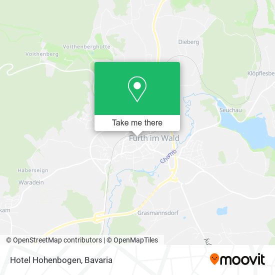 Hotel Hohenbogen map