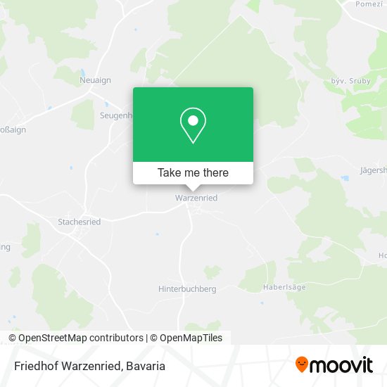 Friedhof Warzenried map