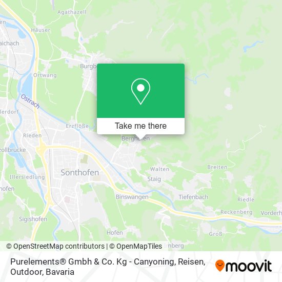 Purelements® Gmbh & Co. Kg - Canyoning, Reisen, Outdoor map