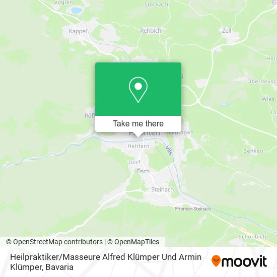 Карта Heilpraktiker / Masseure Alfred Klümper Und Armin Klümper
