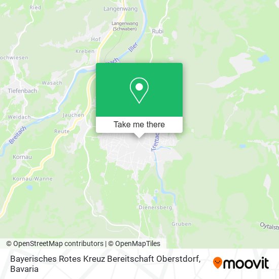 Карта Bayerisches Rotes Kreuz Bereitschaft Oberstdorf