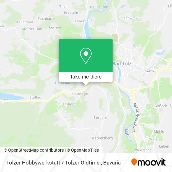 Карта Tölzer Hobbywerkstatt / Tölzer Oldtimer