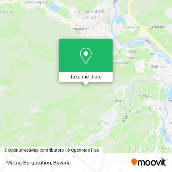 Карта Mittag Bergstation