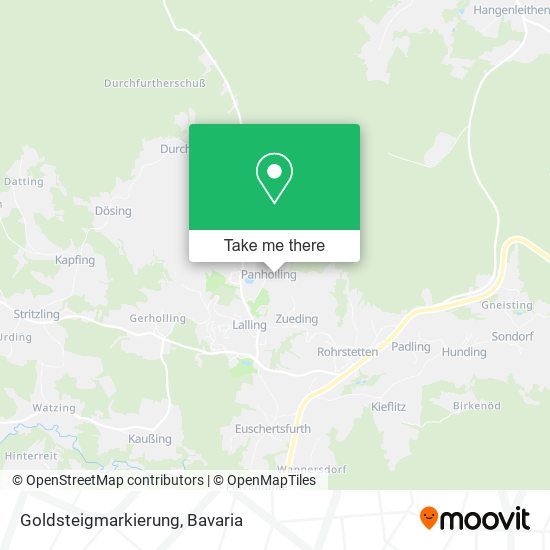 Карта Goldsteigmarkierung