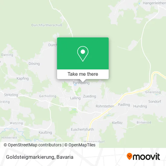 Карта Goldsteigmarkierung