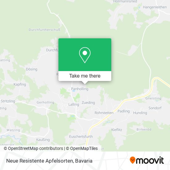 Карта Neue Resistente Apfelsorten