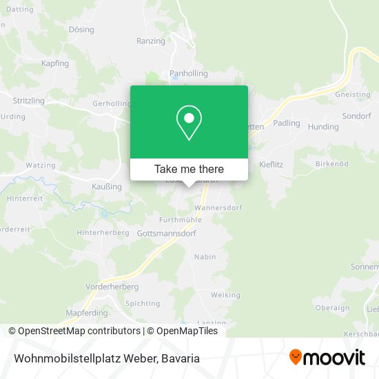 Wohnmobilstellplatz Weber map