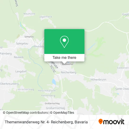 Карта Themenwanderweg Nr. 4- Reichenberg
