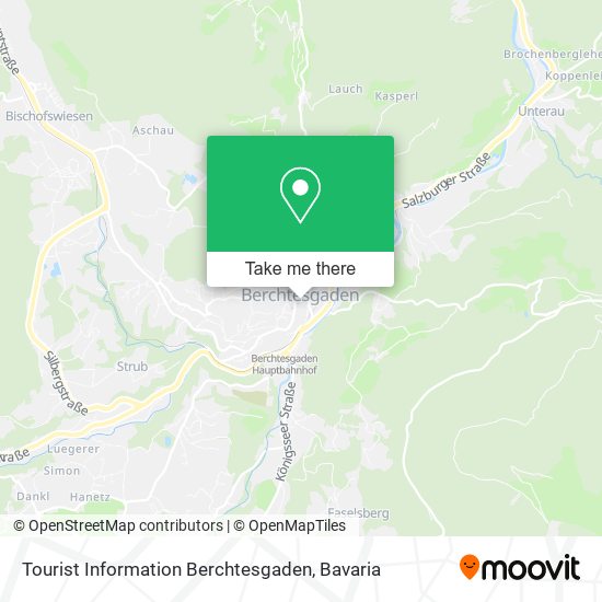 Tourist Information Berchtesgaden map