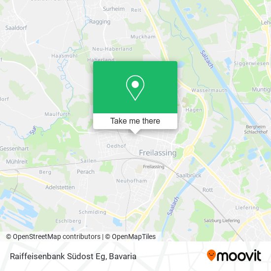 Raiffeisenbank Südost Eg map