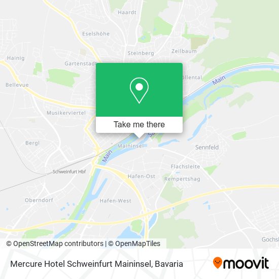 Mercure Hotel Schweinfurt Maininsel map