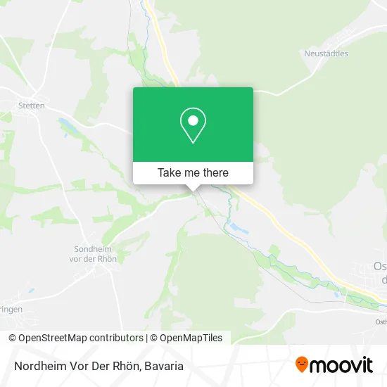 Карта Nordheim Vor Der Rhön