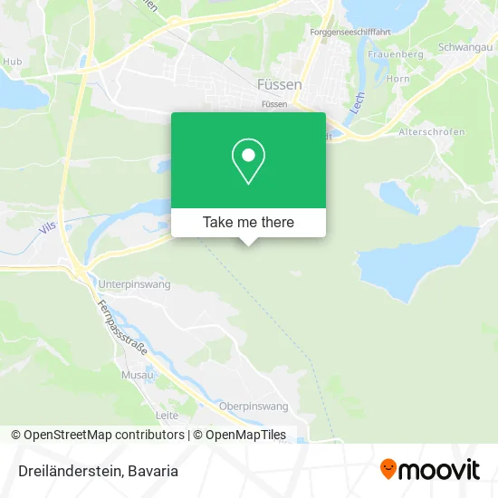 Карта Dreiländerstein