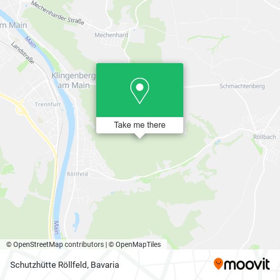 Schutzhütte Röllfeld map