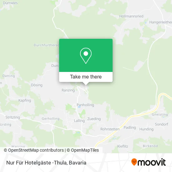 Карта Nur Für Hotelgäste -Thula