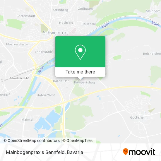Карта Mainbogenpraxis Sennfeld