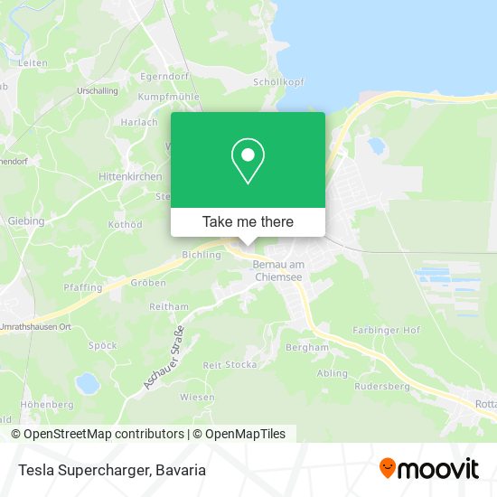 Карта Tesla Supercharger