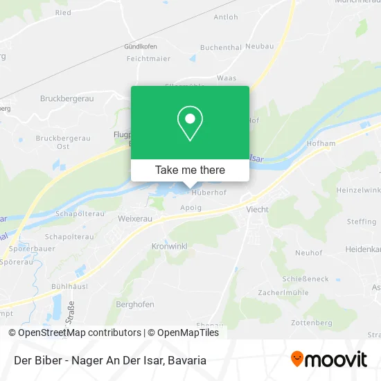 Карта Der Biber - Nager An Der Isar