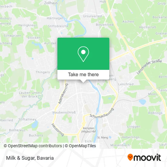 Milk & Sugar map