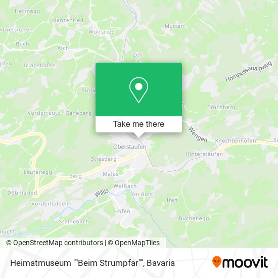 Heimatmuseum ""Beim Strumpfar"" map