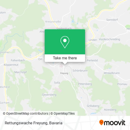 Rettungswache Freyung map