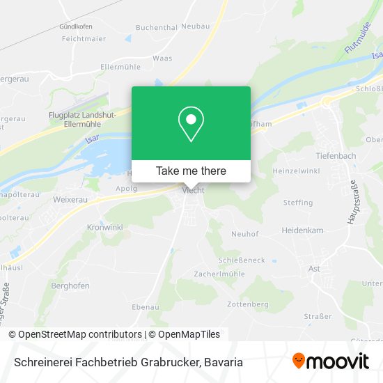 Schreinerei Fachbetrieb Grabrucker map