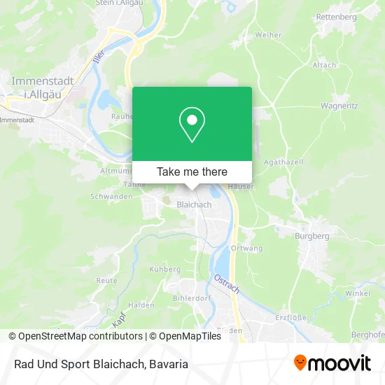 Карта Rad Und Sport Blaichach