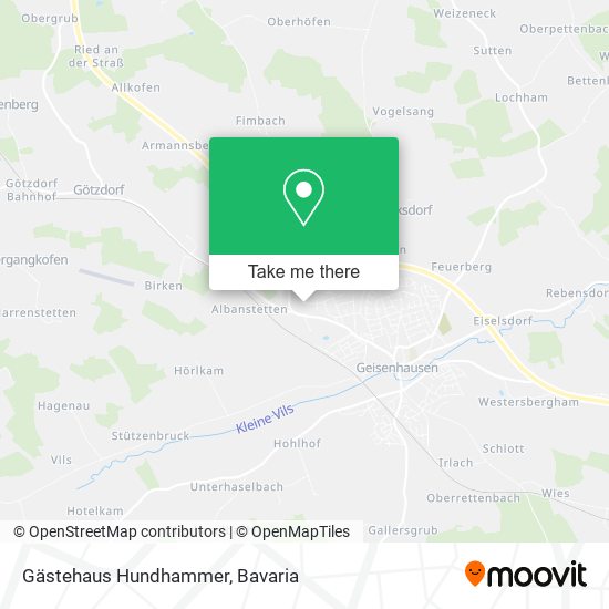 Gästehaus Hundhammer map