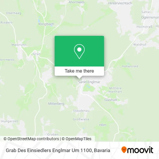 Карта Grab Des Einsiedlers Englmar Um 1100
