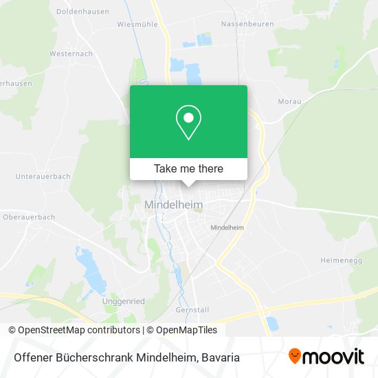 Offener Bücherschrank Mindelheim map