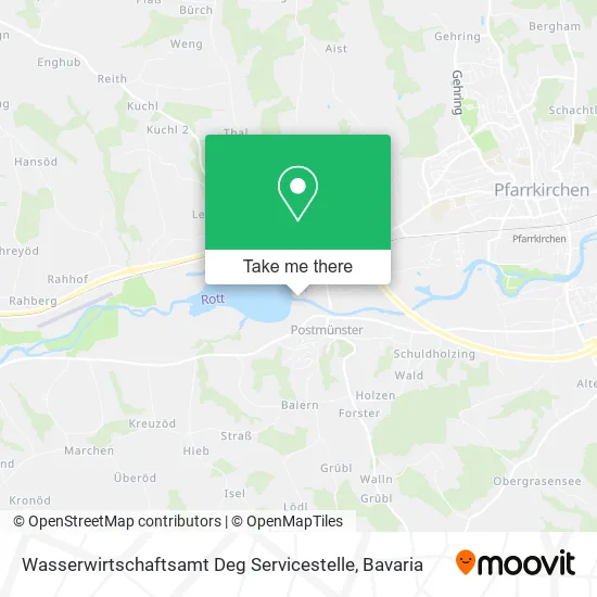 Карта Wasserwirtschaftsamt Deg Servicestelle