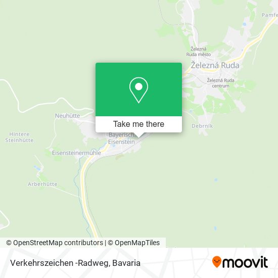 Verkehrszeichen -Radweg map